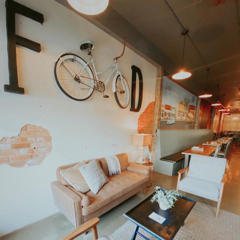 Interior shot of cozy Mess Hall on Main corner