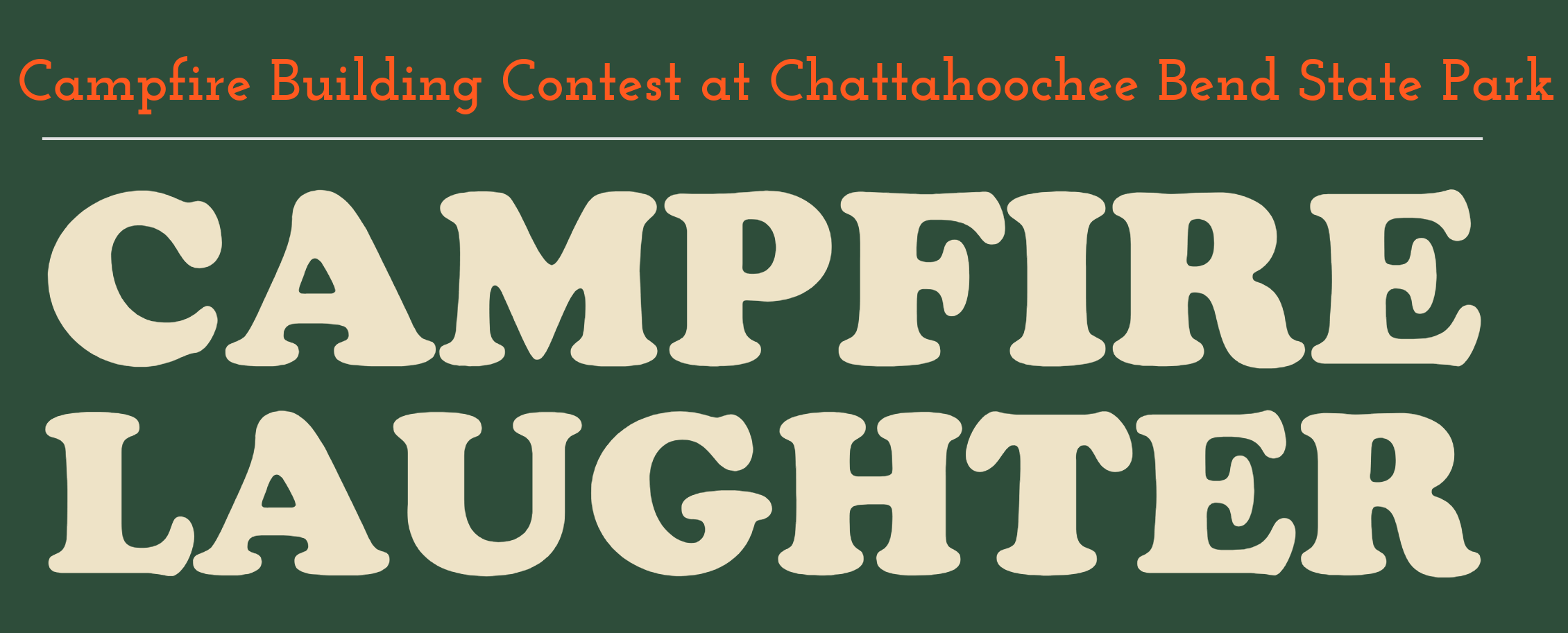 Event flyer for Chatt Bend's Campfire Contest
